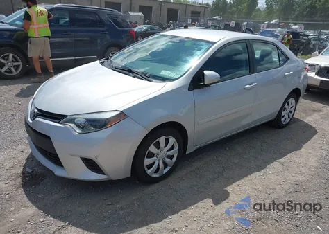 2016 Toyota Corolla Le z USA, uszkodzony, nr VIN 2T1BURHE0GC644518